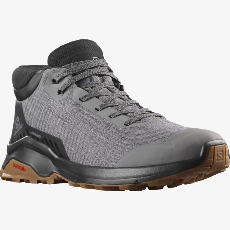 Grey / Black Salomon X Reveal Chukka CSWP Men's Winter Boots | PH 90617A